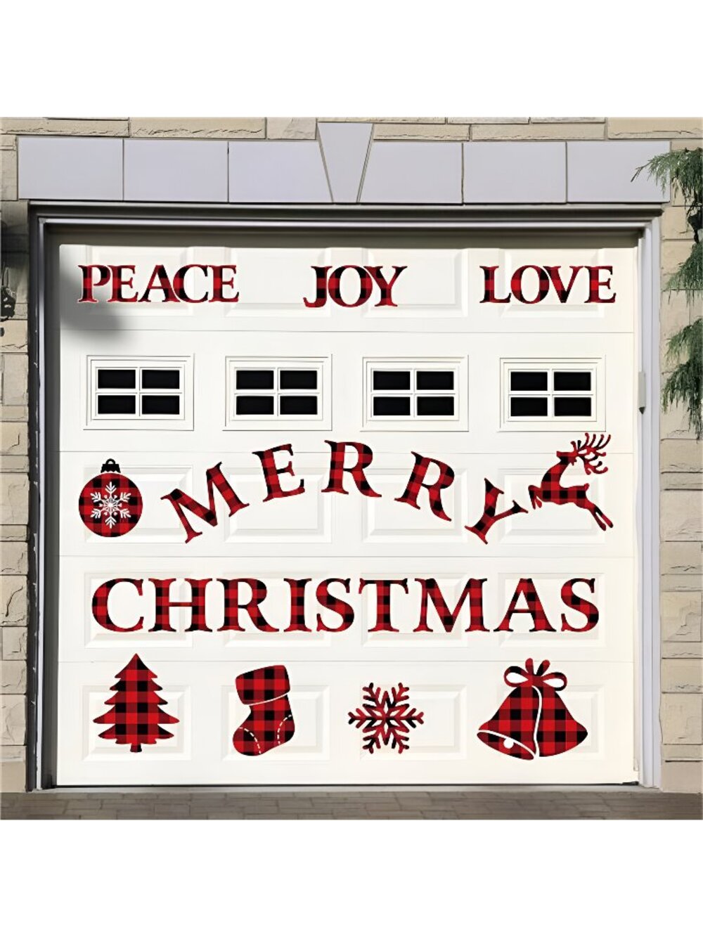 Merry Christmas Magnetic Garage Door Decorations Xmas Garage Door Magnets